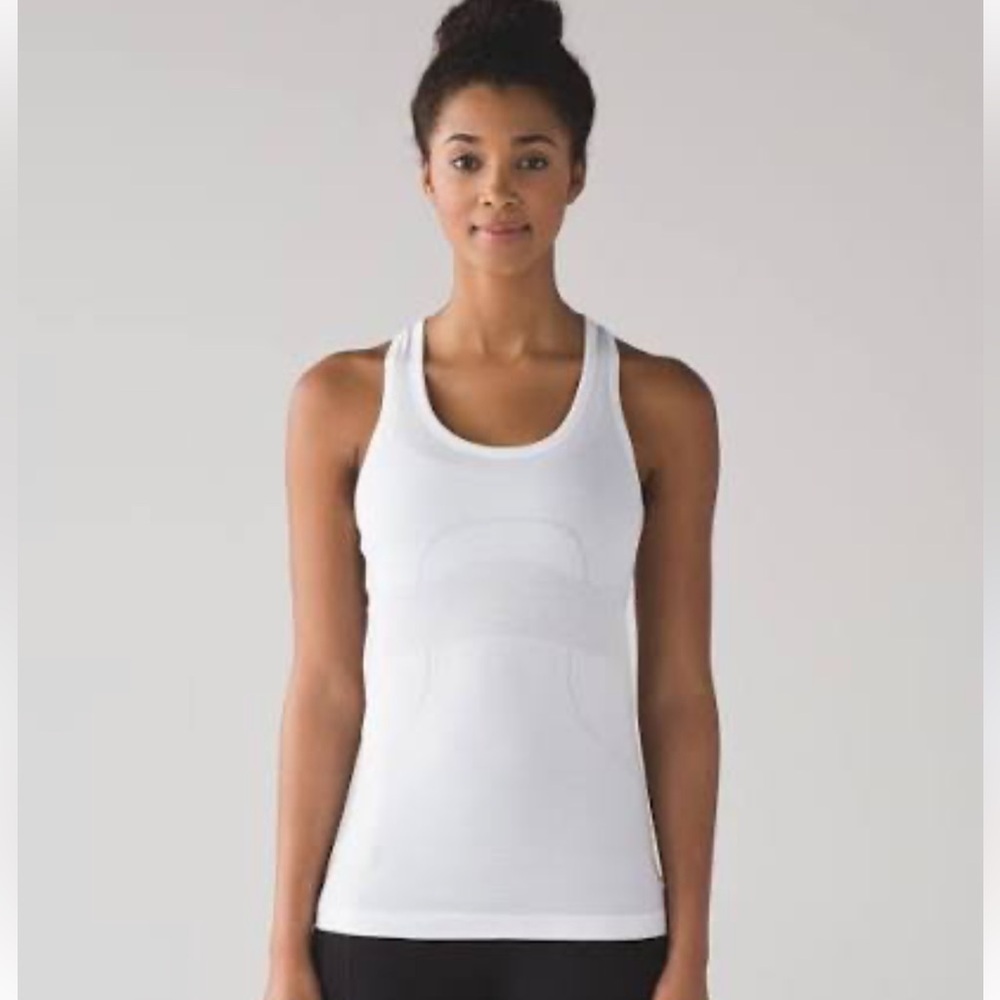 Lululemon White Swiftly Tech Racerback Tank
